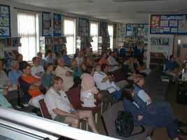 A packed library for the lecture programme
